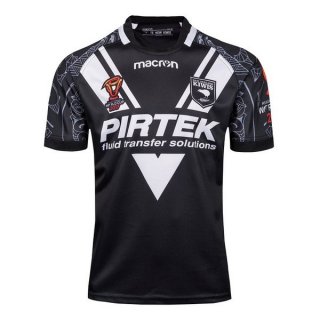 Thailande Maillot New Zealand Kiwis RLWC 1ª 2017 2018 Noir