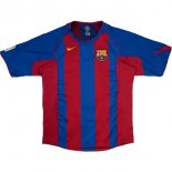 Thailande Maillot Barcelone 1ª Retro 2004 2005 Bleu Rouge