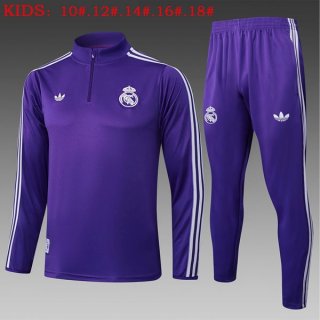 Enfant Sweatshirt Real Madrid 2025-26 Purpura 5 Enfant Sweatshirt Real Madrid 2025-26 Purpura 5