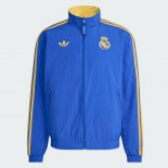 Veste Coupe-Vent Réversible Real Madrid 2026 Veste Coupe-Vent Réversible Real Madrid 2026