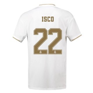 Maillot Real Madrid NO.22 Isco 1ª 2019-20 Blanc