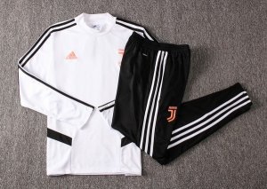 Survetement Enfant Juventus 2019-20 Blanc Noir Rose