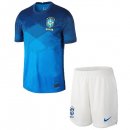 Maillot Brésil 2ª Enfant 2020 Bleu