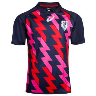 Thailande Maillot Stade Français Paris 1ª 2017 2018 Bleu