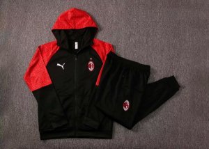 Sweat Shirt Capuche AC Milan 2021-22 Rouge Noir