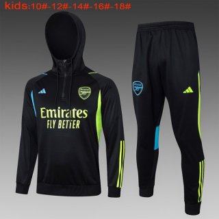 Enfant Sweat Shirt Capuche Arsenal 2024 Noir 2