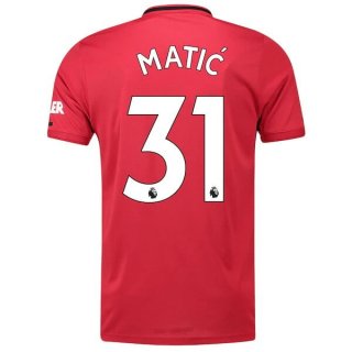 Maillot Manchester United NO.31 Matic 1ª 2019-20 Rouge