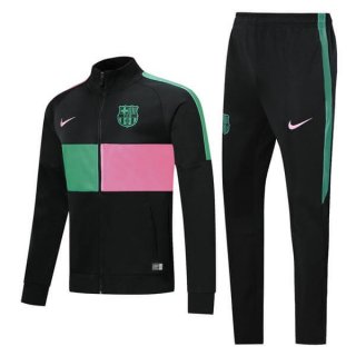 Survetement Barcelone 2019-20 Vert Rose Noir