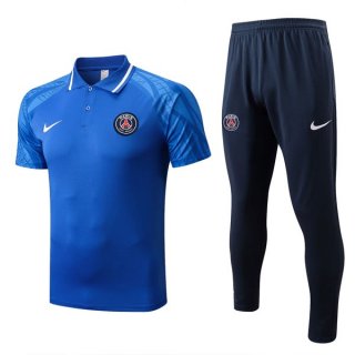 Polo PSG Ensemble Complet 2022-23 Bleu