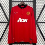 Thailande Maillot M-U 1ª ML Retro 2013-2014