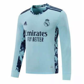 Thailande Maillot Real Madrid 1ª ML 2020-21 Bleu