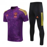 Polo Manchester United Ensemble Complet 2021-22 Purpura