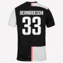 Maillot Juventus NO.33 Bernaroeschi 1ª 2019-20 Blanc Noir