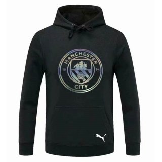 Sweat Shirt Capuche Manchester City 2020-21 Noir