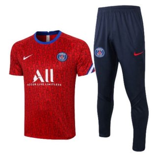 Entrainement Paris Saint Germain Ensemble Complet 2020-21 Rouge Noir