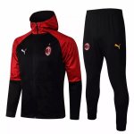 Sweat Shirt Capuche AC Milan 2021-22 Rouge Noir