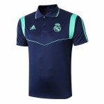 Polo Real Madrid 2019-20 Bleu Vert Marine Polo Real Madrid 2019-20 Bleu Vert Marine