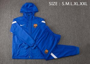 Sweat Shirt Capuche Barcelone 2022 Bleu