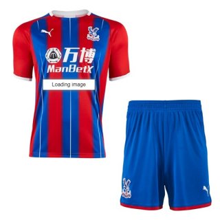 Maillot Crystal Palace MA 1ª Enfant 2019-20 Rouge Bleu