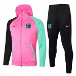 Sweat Shirt Capuche Barcelone 2020-21 Rose Vert Sweat Shirt Capuche Barcelone 2020-21 Rose Vert