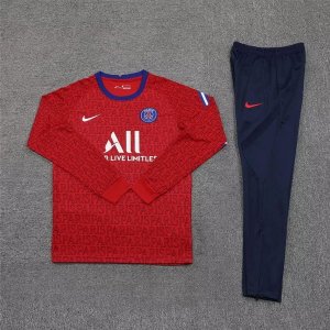 Survetement Paris Saint Germain 2021-22 Rouge Bleu