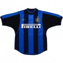 Thailande Maillot Inter Milan 1ª Retro 2000 2001 Bleu