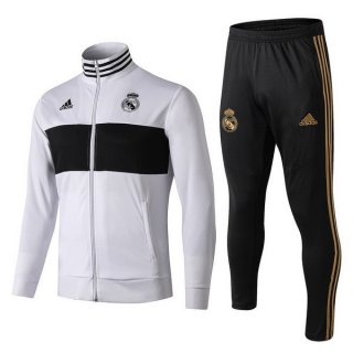 Survetement Real Madrid 2019-20 Blanc Noir