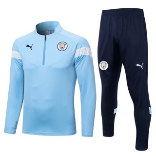 Veste Training Manchester City 2022-23 Bleu