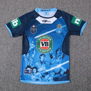 Thailande Maillot NSW Blues Classic Capitanes TRUE Bleue 2017 2018 Bleu