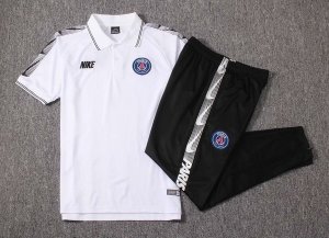 Polo Conjunto Complet Paris Saint Germain 2019-20 Blanc