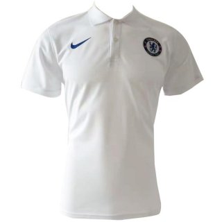 Polo Chelsea 2019-20 Blanc Bleu