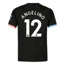 Maillot Manchester City NO.12 Angelino 2ª 2019-20 Noir