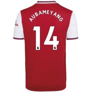 Maillot Arsenal NO.14 Aubameyang 1ª 2019-20 Rouge