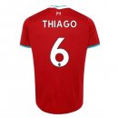 Maillot Liverpool NO.6 Thiago 1ª 2020-21 Rouge