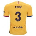 Maillot Barcelone NO.3 Pique 2ª 2019-20 Jaune