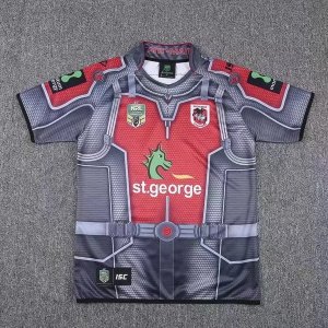 Thailande Maillot St.George Illawarra Dragons 2017 2018 Gris