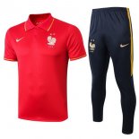 Polo France Conjunto Complet 2019 Rouge