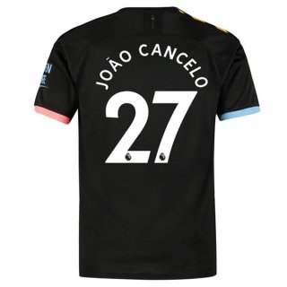 Maillot Manchester City NO.27 Cancelo 2ª 2019-20 Noir