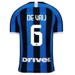 Maillot Inter Milan NO.6 Vrij 1ª 2019-20 Bleu