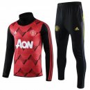 Survetement Manchester United 2019-20 Rouge Jaune Noir