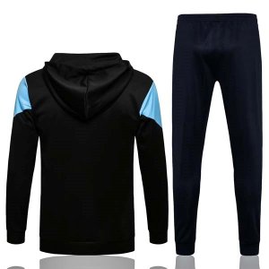 Sweat Shirt Capuche Marseille 2022 Noir Bleu