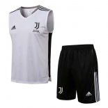 Maillot Juventus Sans Manches 2022 Blanc Noir