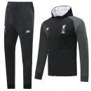 Survetement Liverpool 2019-20 Noir Blanc Gris