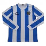 Maillot Argentine 1ª ML Retro 1986 Bleu