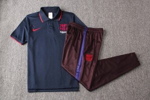 Polo Conjunto Complet Barcelone 2019-20 Bleu Marine Bordeaux