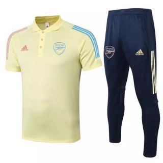 Polo Ensemble Complet Arsenal 2020-21 Jaune