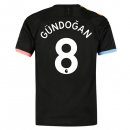 Maillot Manchester City NO.8 Gundogan 2ª 2019-20 Noir