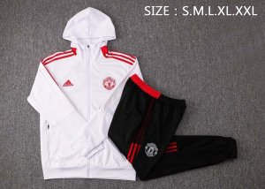 Sweat Shirt Capuche Manchester United 2022 Blanc