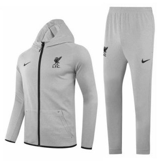 Sweat Shirt Capuche Liverpool 2020-21 Gris