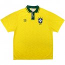 Maillot Brasil 1ª Retro 1991 1993 Jaune